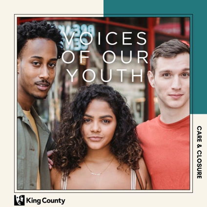 Image of the Voices for Our Youth Instagram Page - three youth looking at the camera