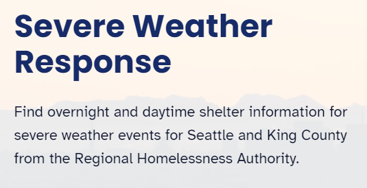 Severe Weather response