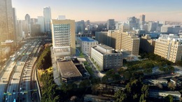 Early drafted rendering of the new Harborview in-patient medical tower
