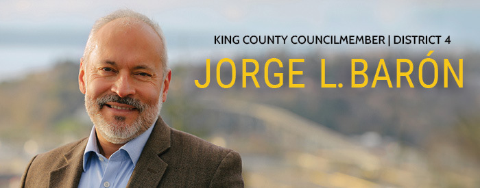 King County Councilmember Jorge L Baron