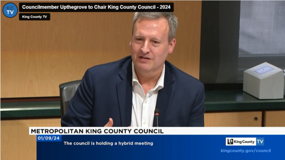 Councilmember Upthegrove to Chair King County Council 2024