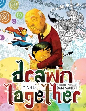 Cover of "Drawn Together" featuring a vibrant cartoon character in a playful and colorful illustration.