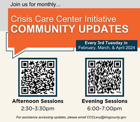 Crisis Care Center Initiative Community Update Sessions