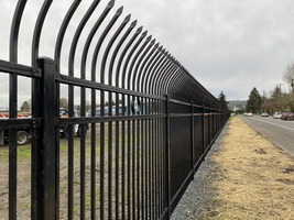 New airport fence