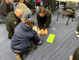 CPR class in action