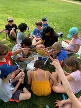 Students at kokanee education day