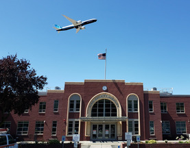 beauty shot of airport terminal 