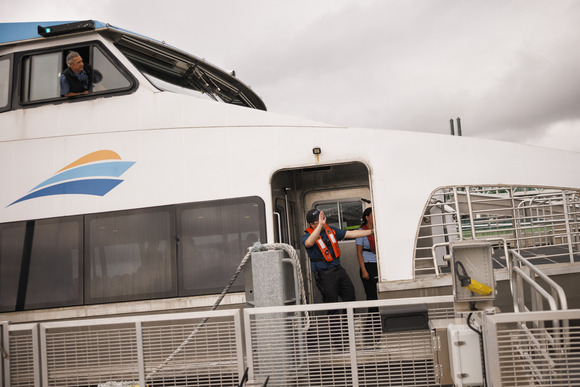 A King County Water Taxi boat.