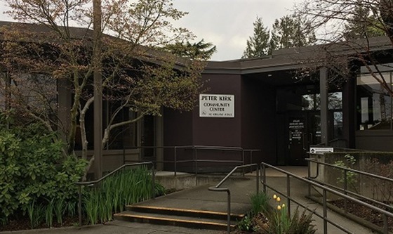 The exterior of Peter Kirk Community Center