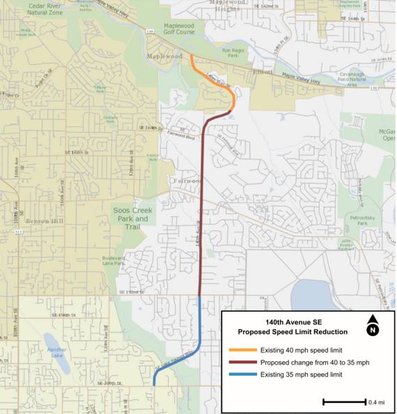 140th Ave SE map