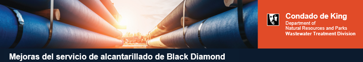 Proyecto de mejora del alcantarillado de Black Diamond de la división de tratamiento de aguas residuales del King County.