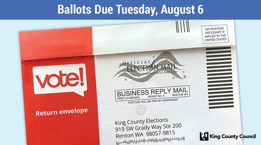 Ballots due Aug 6