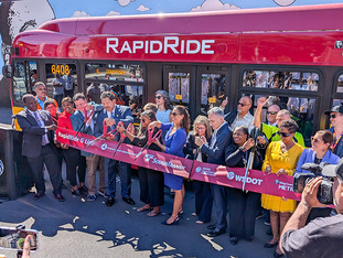 RapidRide G Line ribbon cutting