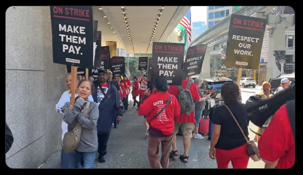 UNITE HERE! Local 8 Striking workers