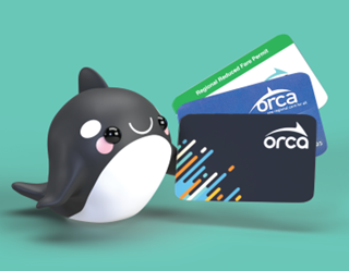 orca whale with ORCA cards