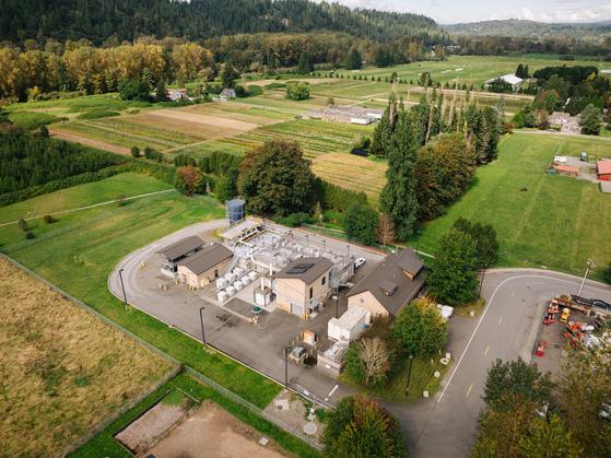 The Carnation Treatment Plant is nestled between the Snoqualmie River, farmland, and a short distance to downtown Carnation. 