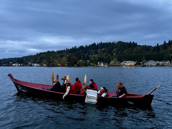 canoe and fish release