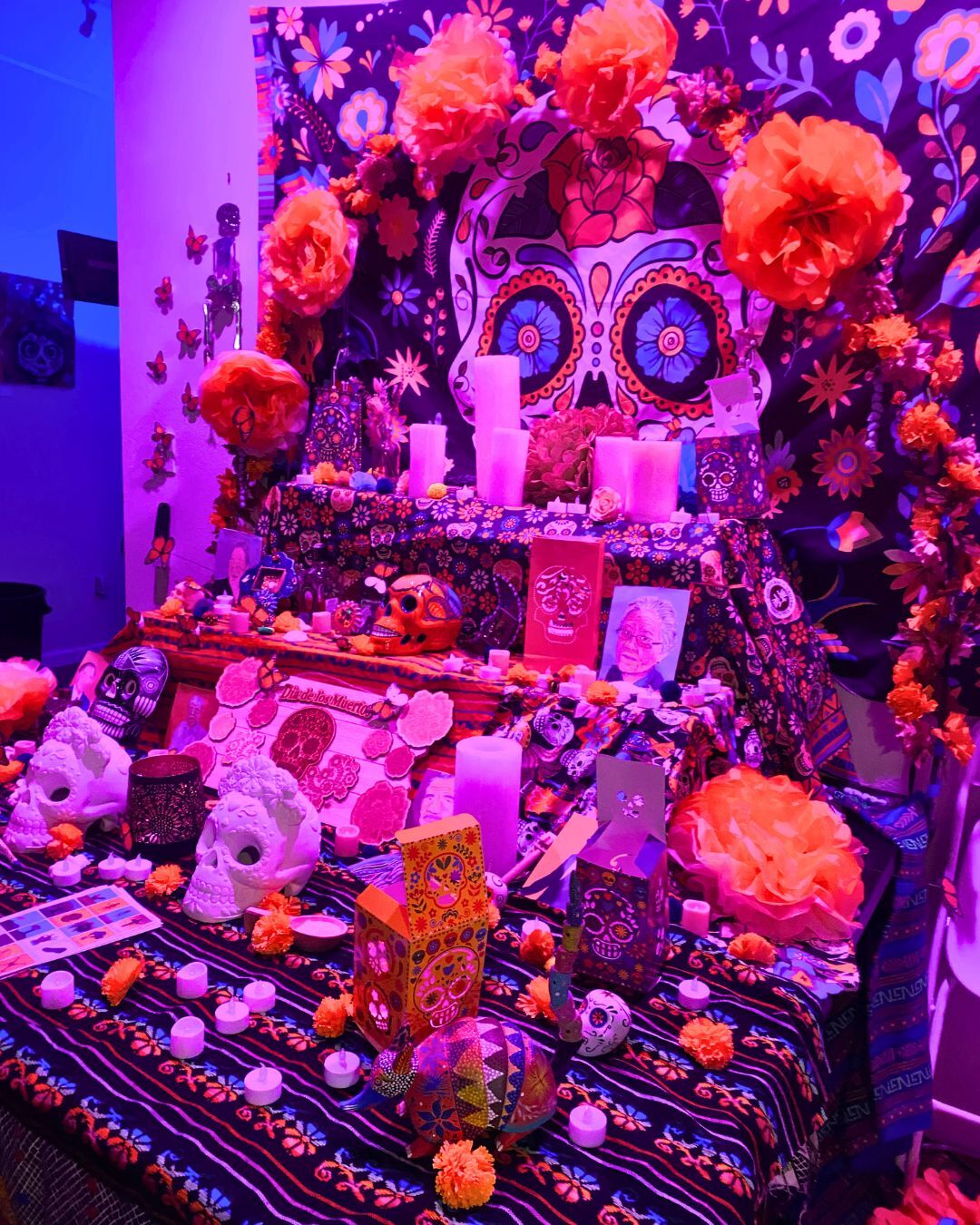 An ofrenda at a previous Centro Cultural Mexicano's Dia de los Muertos event