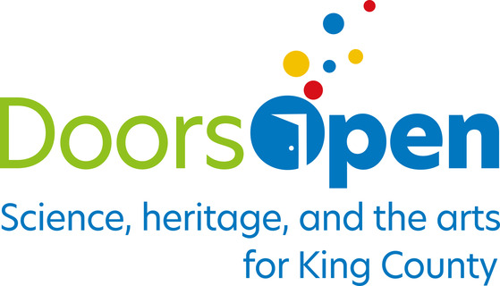 Logo saying "Doors Open, Science, Heritage, and the Arts for King County"