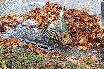 Clearing storm drains