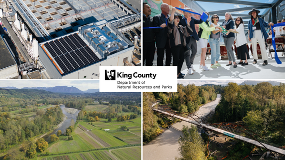 Collage of King County Department of Natural Resources and Parks projects from 2024.