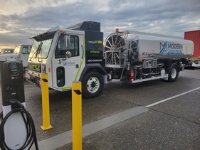 Modern Aviation EV fuel truck