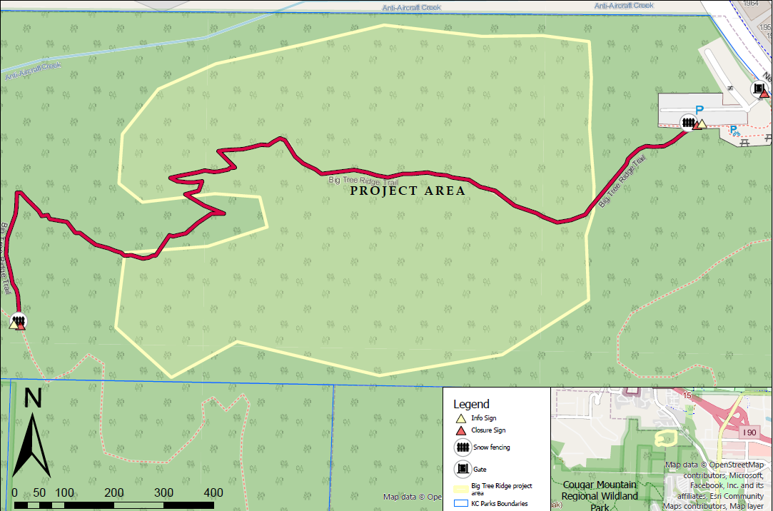Cougar trail closure map