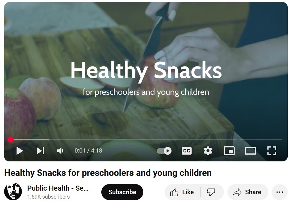 Healthy Snacks for Preschoolers