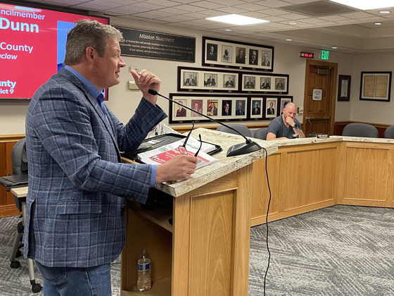 Reagan Dunn at Enumclaw City Council