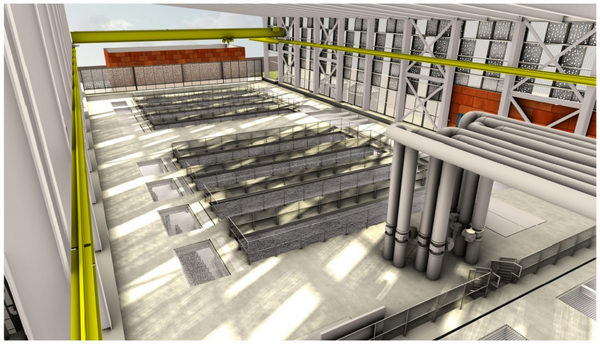 A rendering of the future EWWTS facility