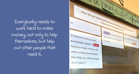 We asked how we solve homelessness if federal funding runs out and we need to spend more money locally