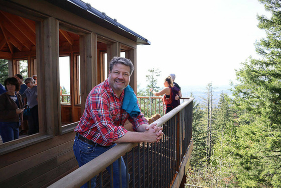 Reagan Dunn at Mt Peak Fire Lookout