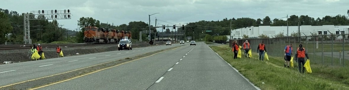 Airport Way cleanup 2025