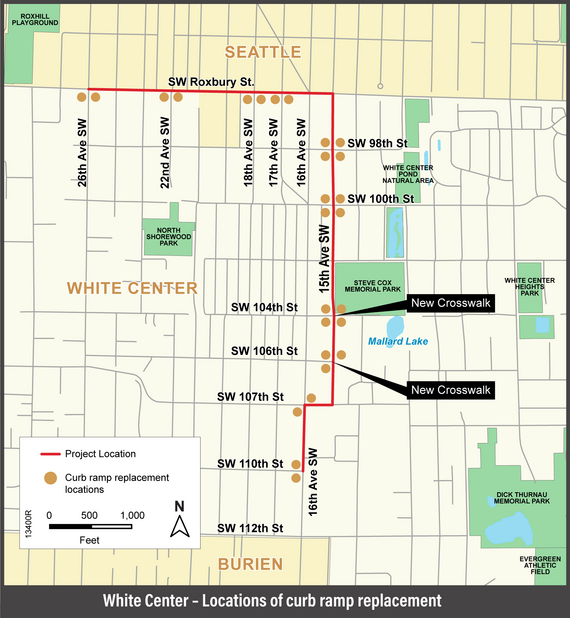ADA Ramp locations map