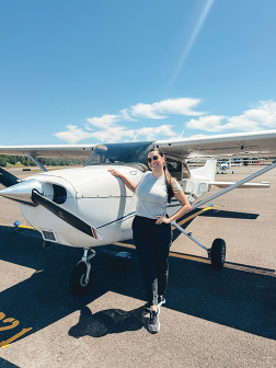 Silvana Vasquez flight training June 2025