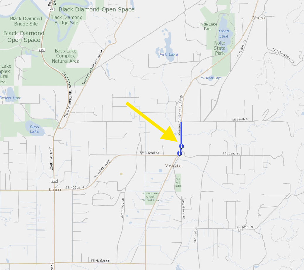 Veazie Cumberland guardrail installation map