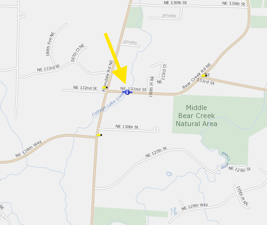 NE 132nd St soil sampling map