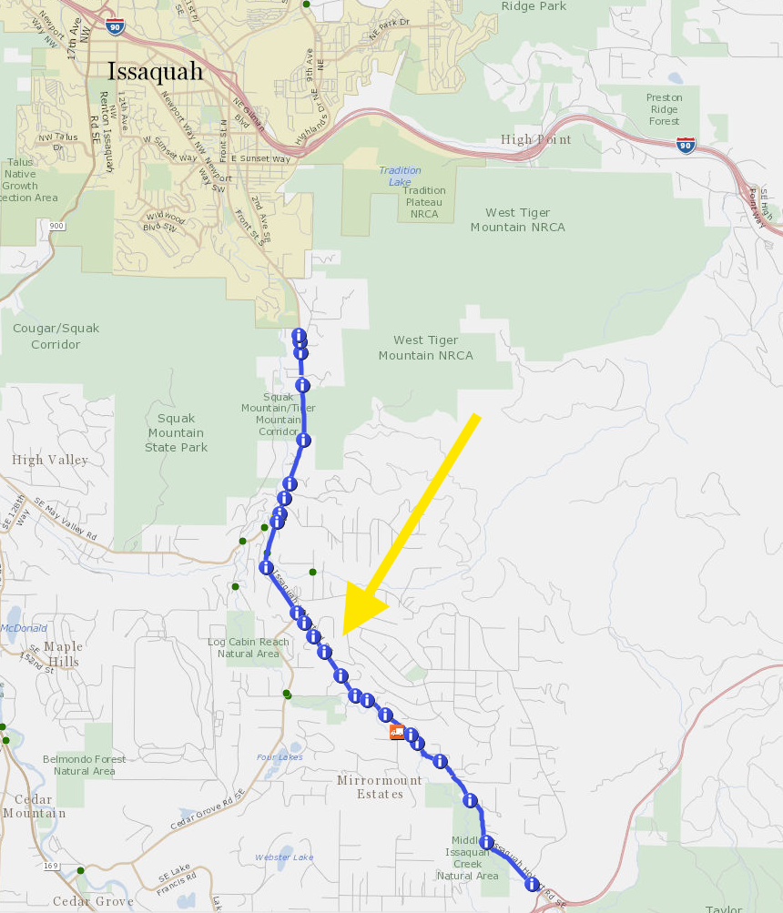 Issaquah Hobart Rd restriction Location