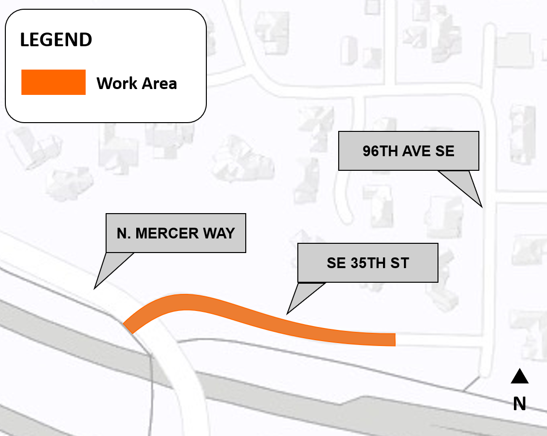 SE 35th St Work Area