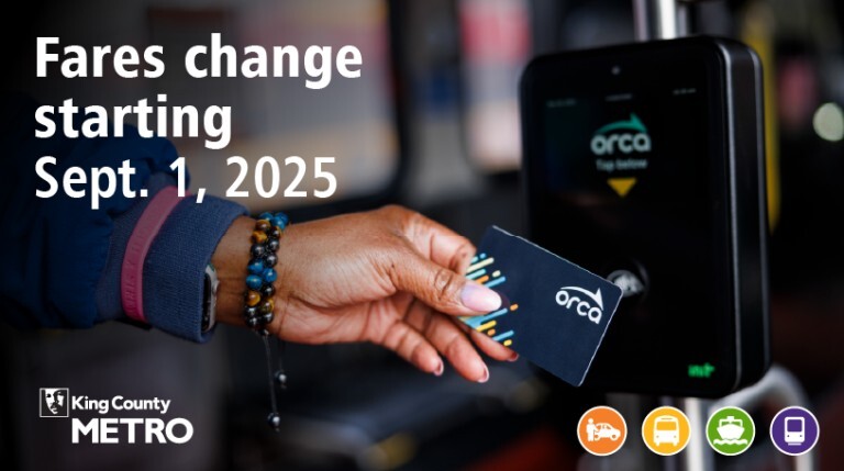 ORCA Fares change starting September 1 2025