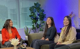 Women aviators on KOMO TV set