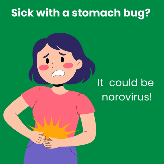 A person with stomach ache