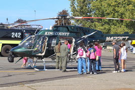 helicopter at Girls in Aviation Day