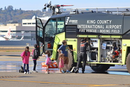 airport fire truck at Girls in Aviation