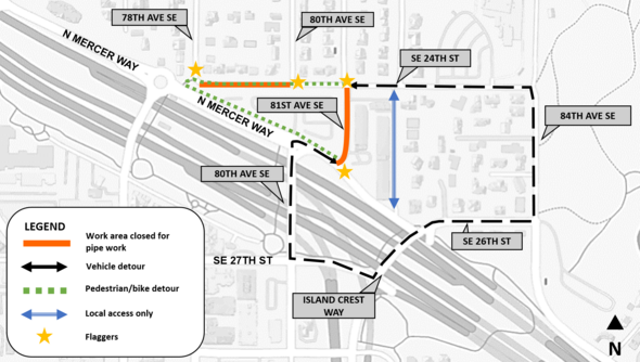 Pipe Repair Work Area Map