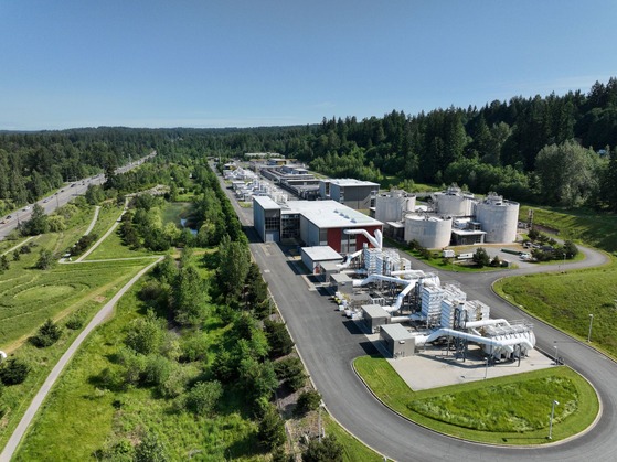 Aerial view of the Brightwater Treatment Plant.