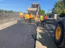 Photo of road paving.