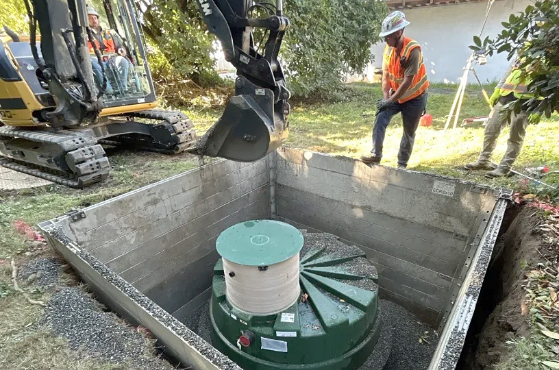 Fall City septic system work