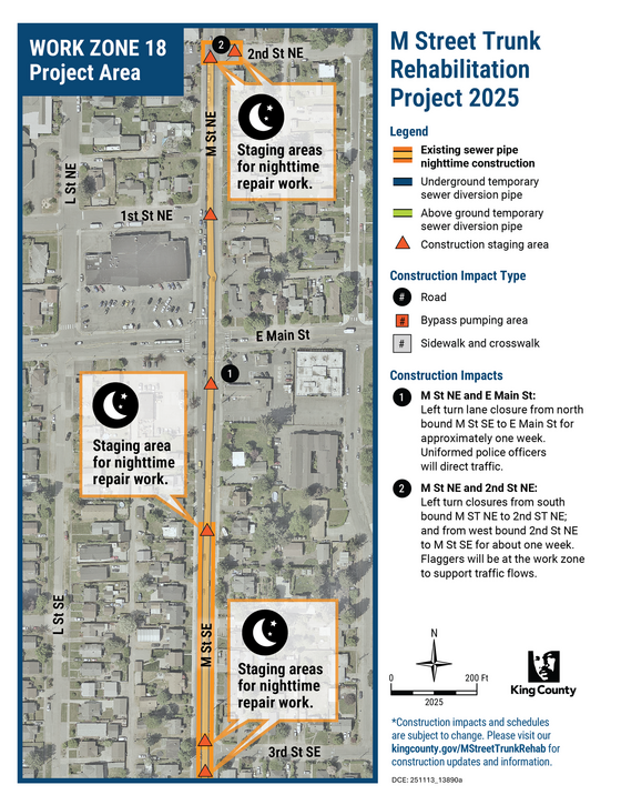 Nighttime work zone 18
