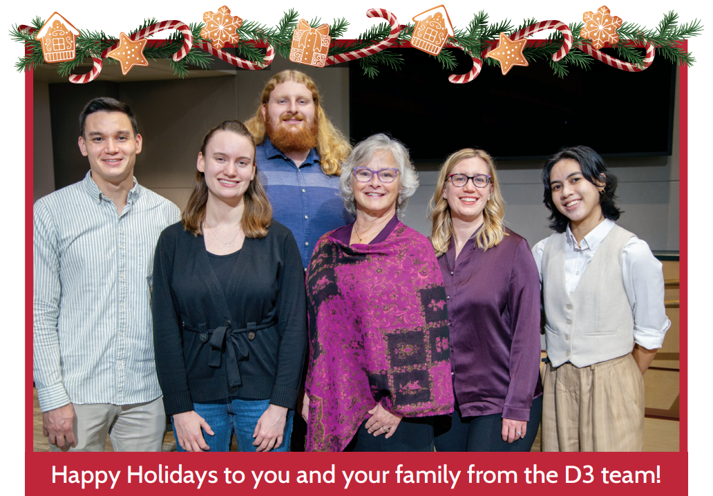 happy holidays d3 team